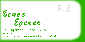 bence egerer business card